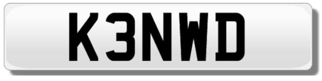 Image 2 of Cherished Registration Mark For Sale - K3NWD