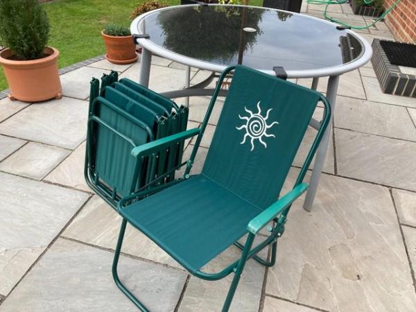 Image 1 of Four Folding Picnic Chairs