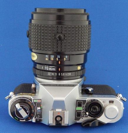 Image 4 of VINTAGE PENTAX MEF AUTO FOCUS 35mm CAMERA AND ZOOM LENS.