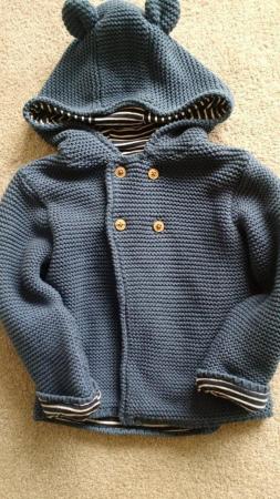 Image 1 of 18-24 months knitted jacket M&S