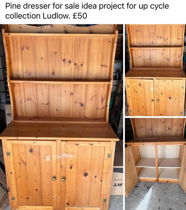 Preview of the first image of pine Welsh dresser in reasonable condition.