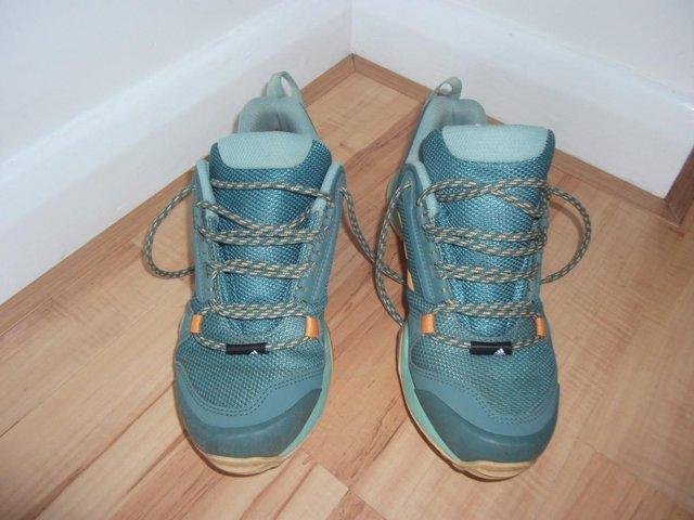 Preview of the first image of ADIDAS LADIES TERREX AX3 HIKING/RUNNING SHOES SIZE 5.