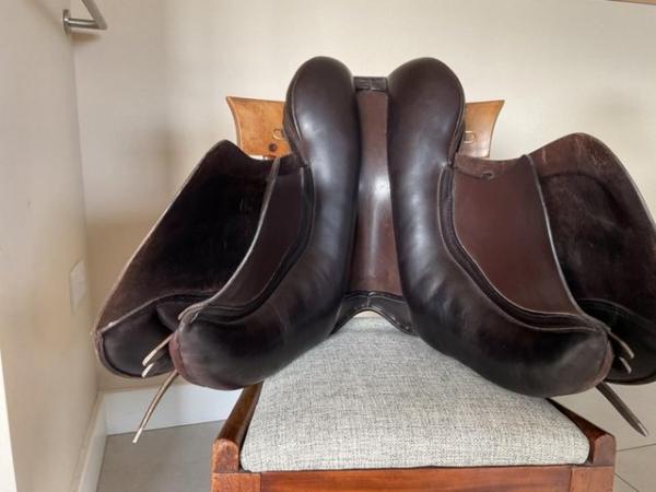 Image 4 of Paul Jones brown leather GP saddle 17” medium