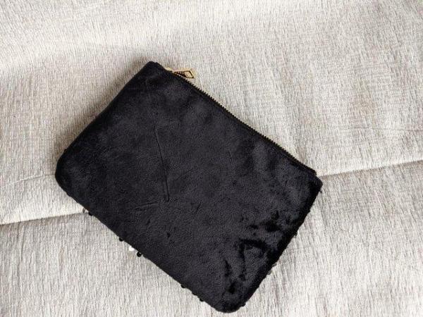 Image 3 of NEW Carvela KG Black Sequined Sparkly Purse/Bag/Pouch