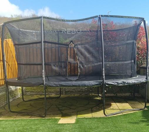Image 2 of Rebo Oval Trampoline 12ft x 16ft
