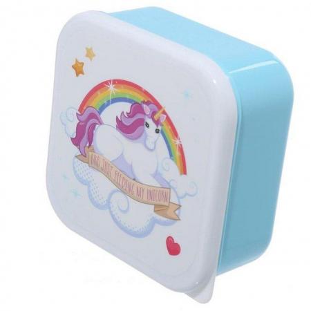 Image 3 of Lunch Boxes Set of 3 (S/M/L) - Enchanted Rainbow Unicorn