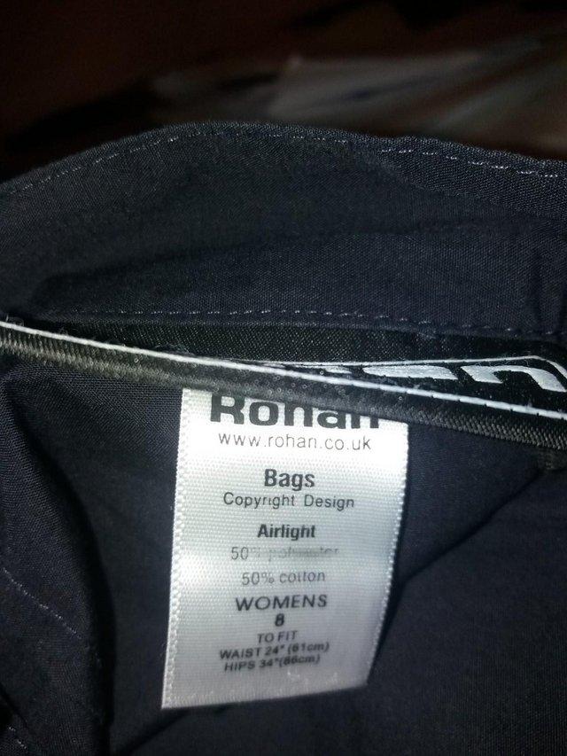 Preview of the first image of Bargain! NEW genuine ROHAN Bags/Airtighttrousers Size 8.