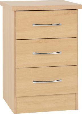 Preview of the first image of Nevada 3 drawer bedside in sonoma oak.