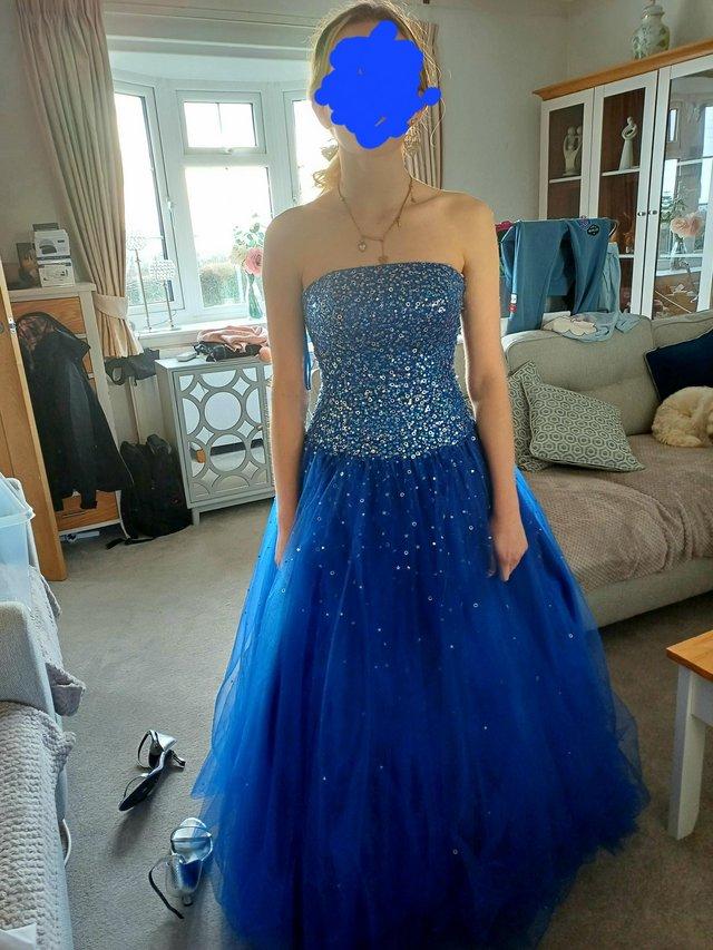 Preview of the first image of Prom dress worn once for few hours. Excellent condition.