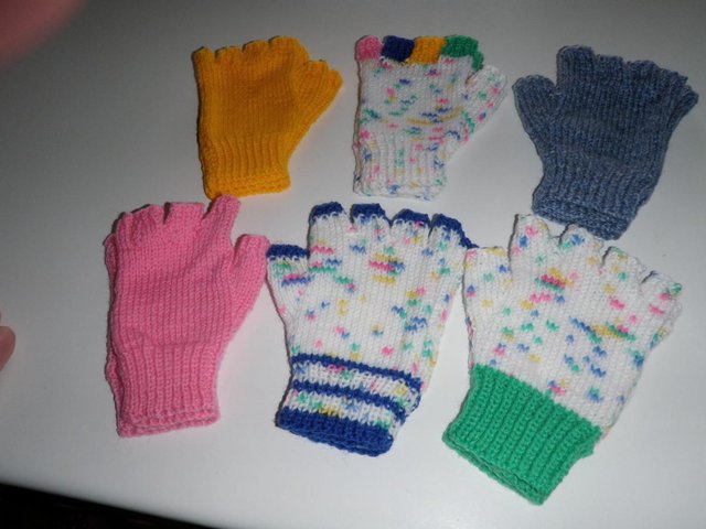 Preview of the first image of Pairs of FINGERLESS  GLOVES for LADIES and KIDS.