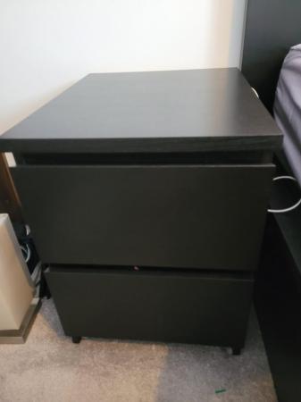 Image 2 of Bedroom furniture king size bed, 2 bedside drawers, chest of