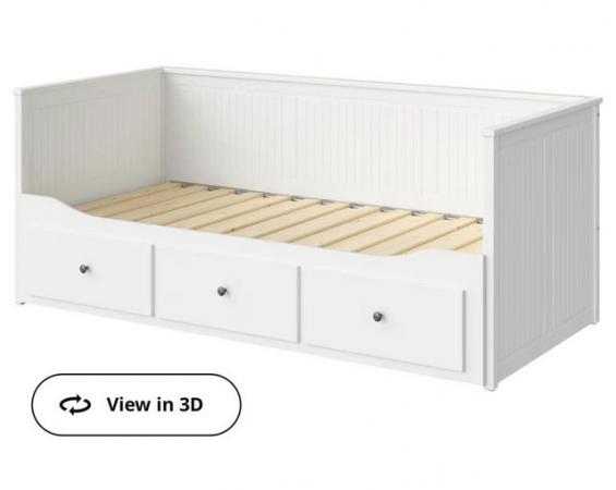 Image 1 of IKEA day bed with mattress and 3 drawers