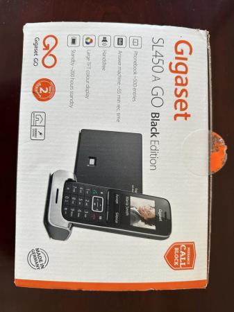Image 1 of Gigaset SL450A Go Black edition landline phone