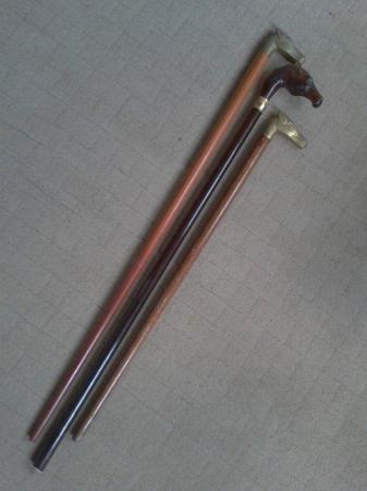 Image 2 of Brass Horse head walking cane, choice of 3