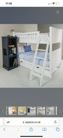 Image 2 of White bunk beds from Aspace convert to singles