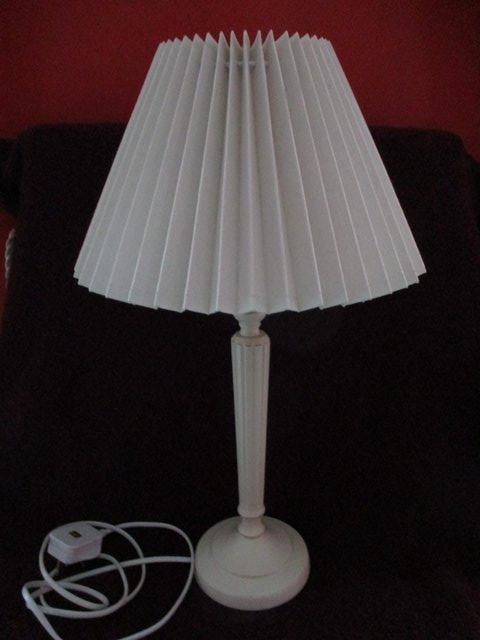 Preview of the first image of Laura Ashley Pristine White Table Lamp.