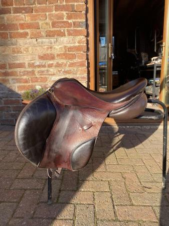 Image 3 of 17inch brown Farrington saddle