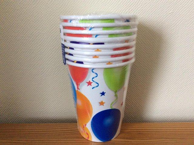 Preview of the first image of 40 Party Paper Cups Balloons & Stars.