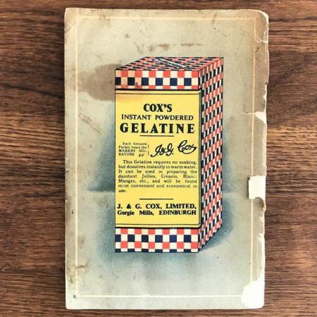 Image 2 of Vintage 1938 Cox's Manual of Gelatine Cookery. P/back.91 pgs