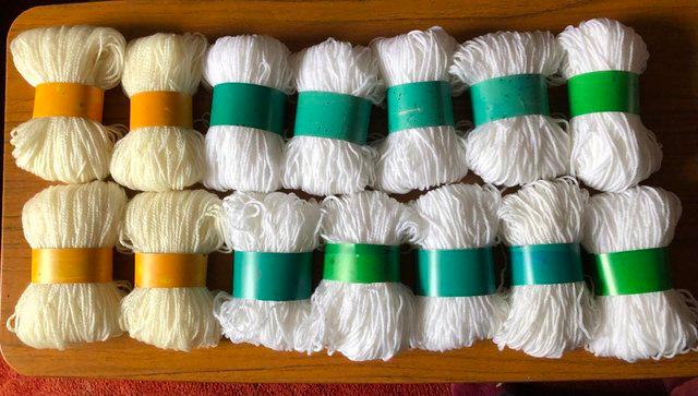 Preview of the first image of NEW KNITTING YARN, COLOURS WHITE AND CREAM.