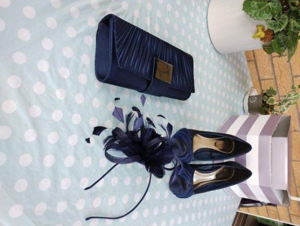 Image 2 of Wedding accessories in a lovely deep royal blue.