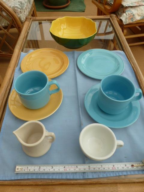 Preview of the first image of Plates cups saucers cream jug, bowl cup.