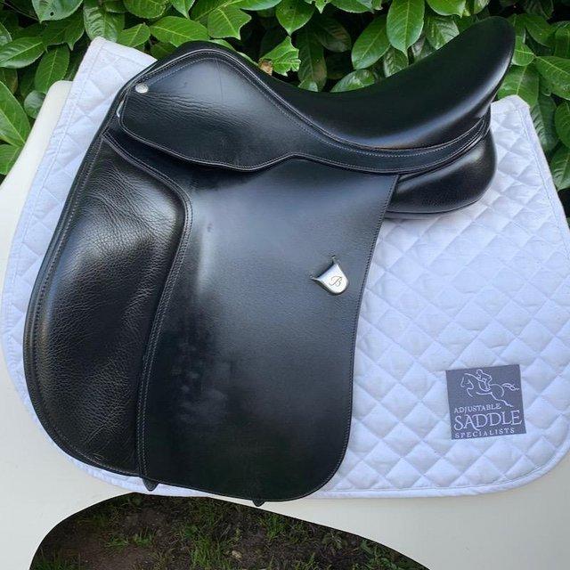 Preview of the first image of Bates Wide All Purpose 16.5 inch saddle.