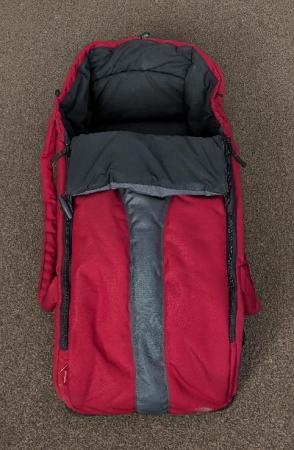 Image 2 of Phil & Teds Cocoon/Carrycot in Red & Charcoal