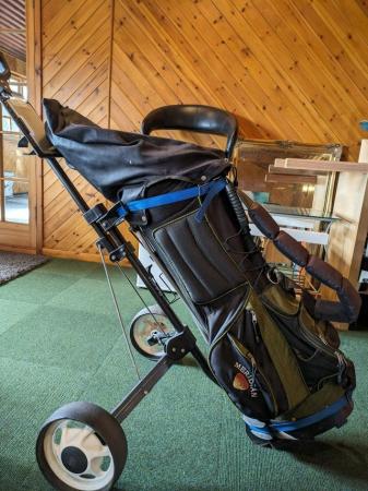 Image 3 of Golf clubs and trolley - perfect for beginner!