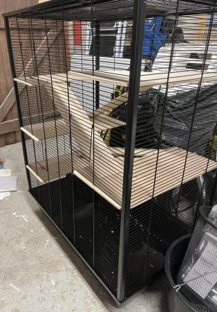 Image 3 of Ferret and Rat cage (black)
