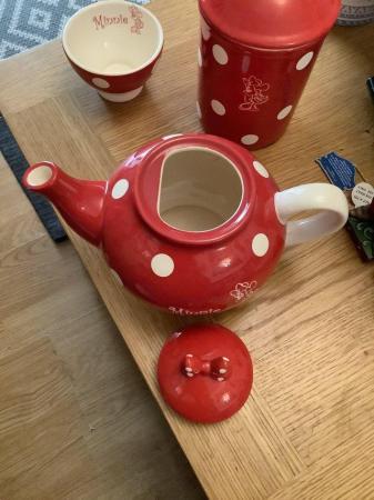 Image 3 of Minnie Mouse teapot,cookie jar and matching sugar bowl,