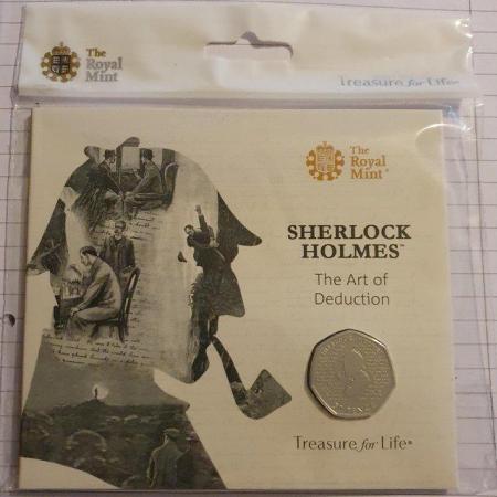 Image 2 of Royal Mint Sherlock Holmes 2019 50p