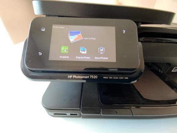 Image 12 of Hewlett Packard 7520 Wi-Fi printer, touchscreen.