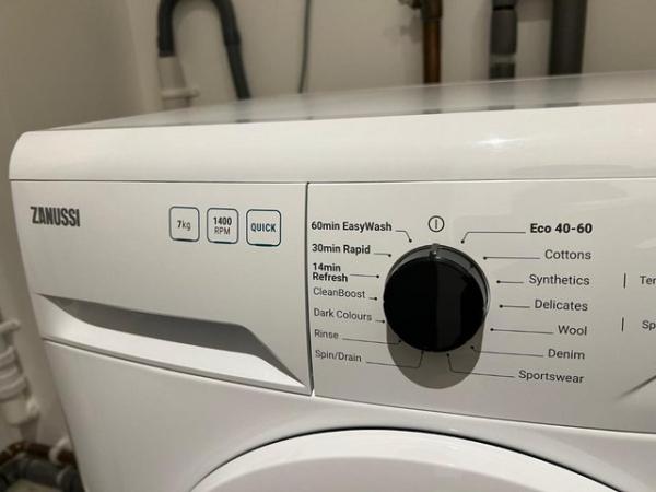 Image 3 of Brand new Zanussi washing machine 7 kg 1400 Spin