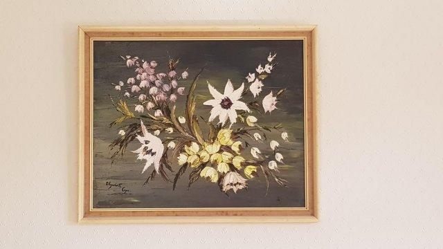 Preview of the first image of Framed Delicate Flower picture.