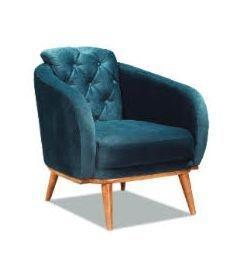 Preview of the first image of EFSUN SINGLE CHAIR - TEAL ————-.