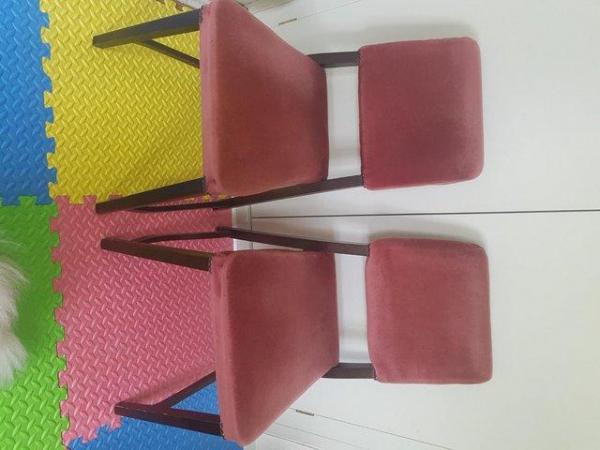 Image 1 of 2 rose pink padded Occasional/ dinning Chairs