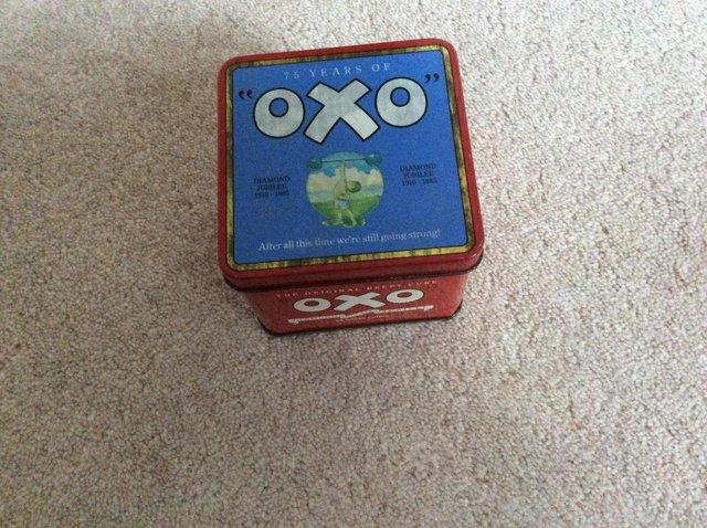 Preview of the first image of Oxo Commemorative Tin of 75 years of Oxo.