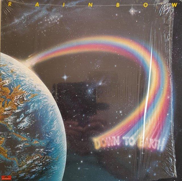 Preview of the first image of Rainbow 'Down To Earth' 1979 LP - shrink wrap + insert EX/VG.