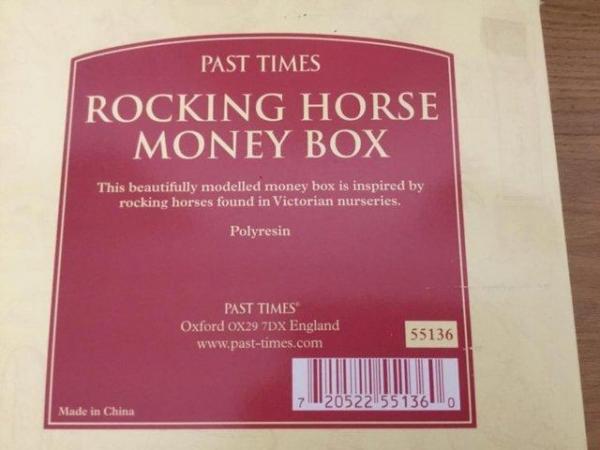 Image 2 of Rocking horse money box from Past Times