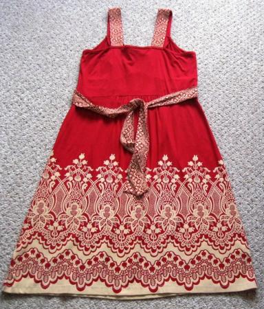 Image 2 of NEW Red and cream sleeveless Dress by Principles, size 12.