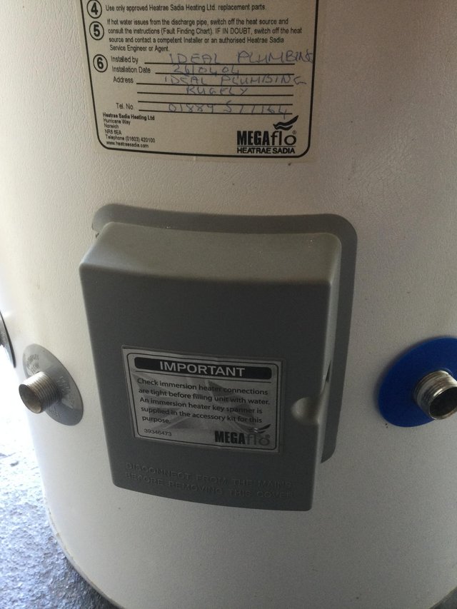 Preview of the first image of Mega flow hot water cylinder.