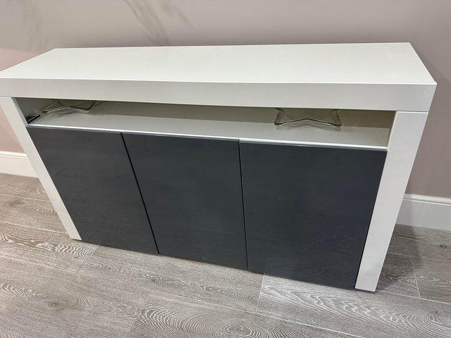 Preview of the first image of BARGAIN Vladon Valencia 3 Door Sideboard.