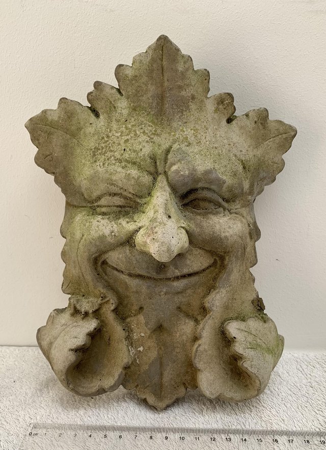 Preview of the first image of Green Man plaque . . . ..