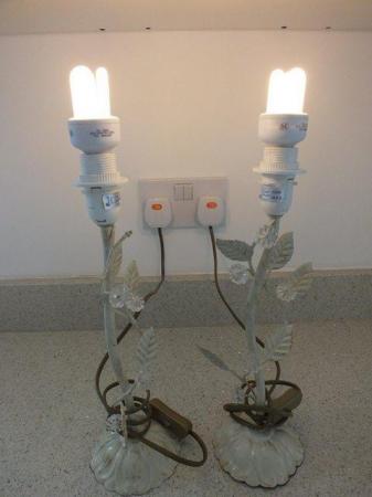 Image 2 of BHS Shabby Chic Style Table Lamps (New)