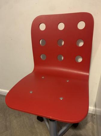Image 3 of Children’s Ikea Red Chair