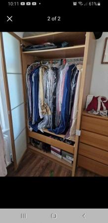 Image 1 of Ikea wardrobe with frosted glass