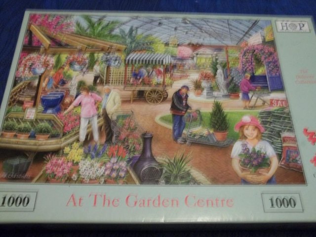 Preview of the first image of AT THE GARDEN CENTRE House of Puzzles 1000 piece jigsaw.