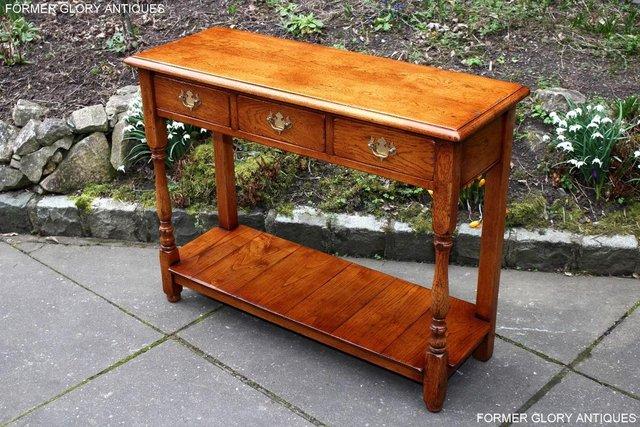 Image 61 of SOLID OAK HALL LAMP PHONE TABLE SIDEBOARD DRESSER BASE STAND