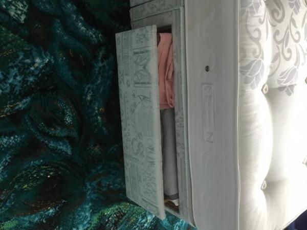 Image 2 of As new double bed mattress and headboard